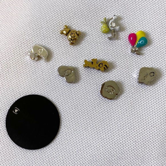 Origami Owl Baby Family Toy Mom Charm and Plate Set NWOT - Picture 3 of 3